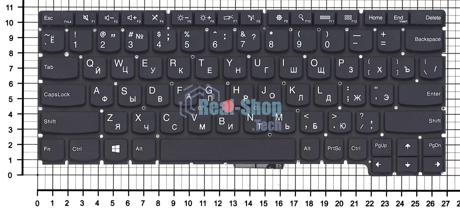 Клавиатура для ноутбука Lenovo ThinkPad X1 Helix черная
