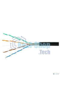 Кабель Cablexpert UPC-5051E-4-CU-OUT, UTP outdoor 4x2x0.51, медный, кат.5e, однож., 305м, box, черный