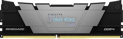 Оперативная память Kingston Fury Renegade, DDR4, 16GB (1x16GB), 3200MHz, CL16, DIMM, с радиатором, серый/черный