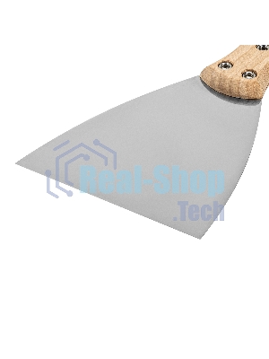 Шпательная лопатка Matrix из нержавеющей стали, 100 мм, буковая рукоятка, EFP