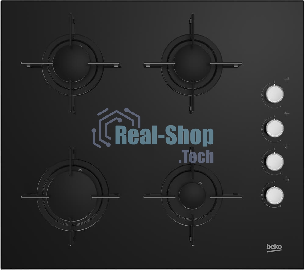 Газовая варочная панель Beko HILG 64120 S, черный