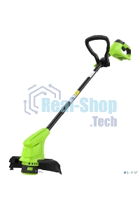 Триммер Greenworks 25 см, авт., 24V, с АБ 2 А.ч. и ЗУ слайдер 2,0А 2107207SA