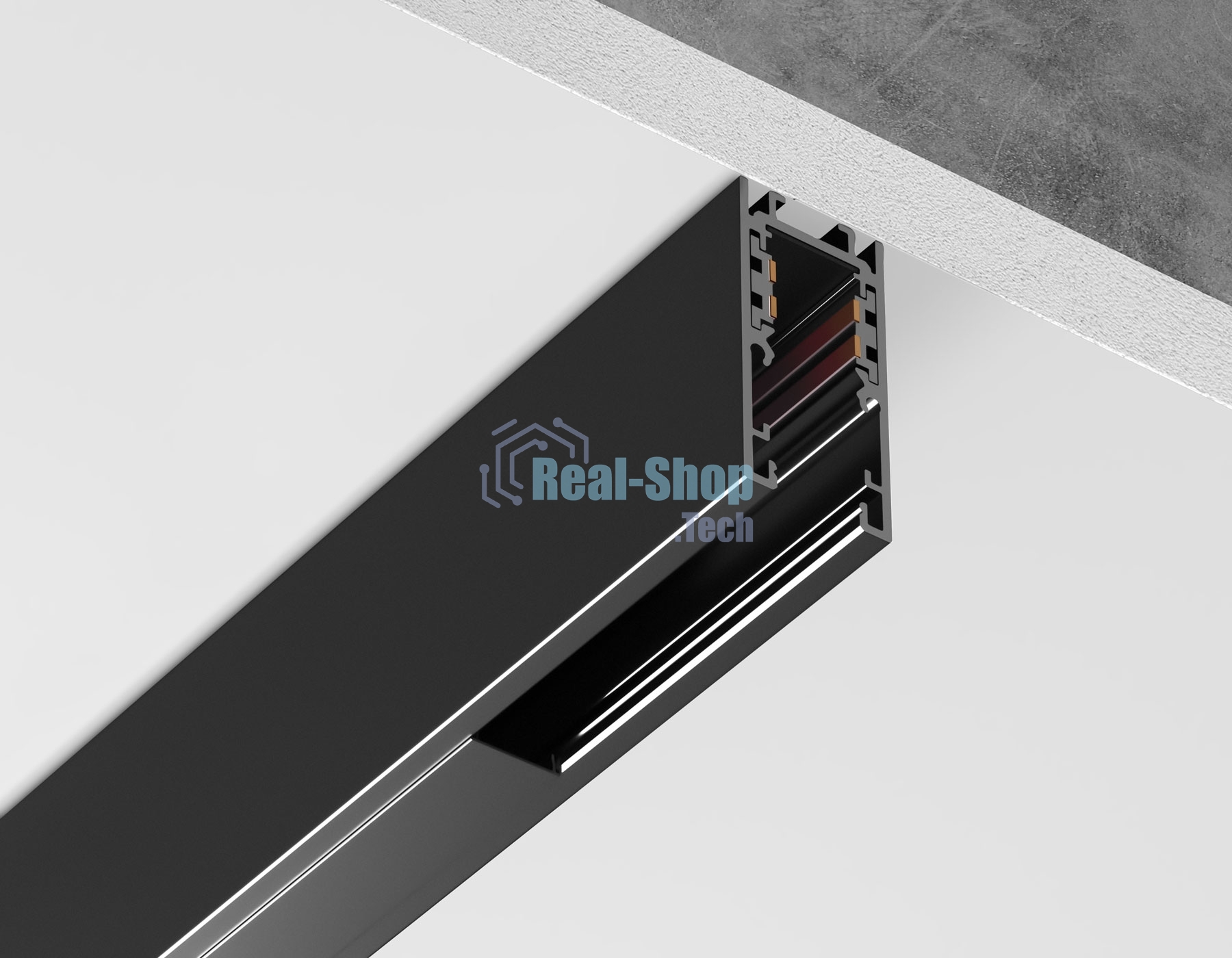 Шинопровод GL1915 BK черный IP20 48V 2000*21*43