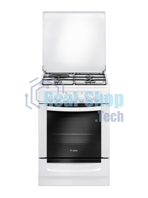 Плита комбинированная Gefest ПГЭ 6112-02 белый, конфорок 4 шт, духовка 55 л, 60 см x 85 см x 60 см