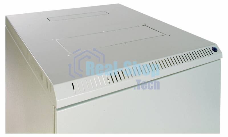 Шкаф настенный ЦМО ШРН-Э-9.500.1 9U 600x520 мм пер. дв. стал. лист несъемные бок. пан. серый