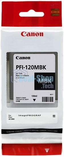 Картридж струйный Canon PFI-120 MBK 2884C001 черный матовый (130мл) для Canon Canon imagePROGRAF TM-200/205