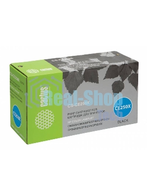 Картридж лазерный Cactus CS-CE250X черный (10500 стр.) для HP Color LaserJet CM3530, CM3530fs MFP, CP3520, CP3525, CP3525dn, CP3525n, CP3525x