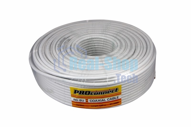Кабель PROconnect RG6 1х0.9мм2 бухта 100м