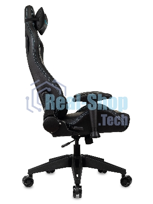 Кресло Knight Outrid Smile черный, экокожа, 120 кг, механизм качания