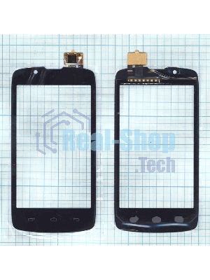 Сенсорное стекло (тачскрин) для Fly IQ4490 Era Nano 4, черное