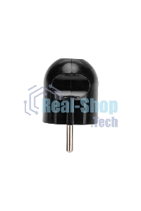 Вилка Евро Rexant прямая с з/к 16А черная