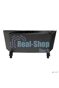 Конвектор Denzel XCE-2000B черный, 2000 Вт, 25 м2, термостат