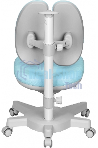 Кресло детское Cactus CS-CHR-3604BL голубой крестов. пластик серый