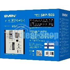 Радиоприемник SVEN SRP-505 (4 Вт, FM/AM/SW, USB, SD/microSD, Bluetooth, 1200 мА·ч)черный