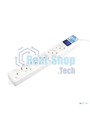 Сетевой фильтр PowerCube, PC PRO, 5 м, 6р, белый, 16А, SPL6-16-P-5M