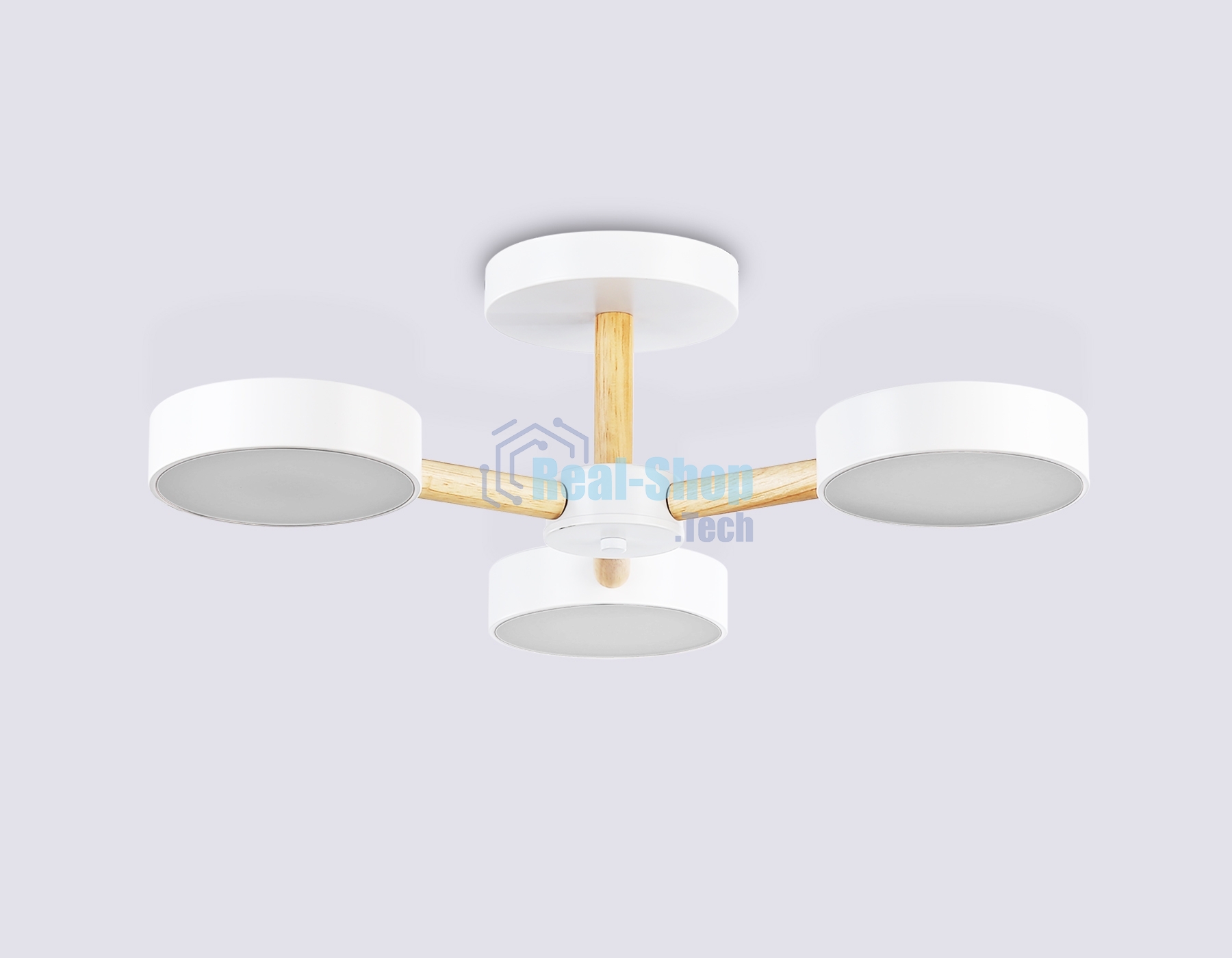Светильник Ambrella light FL4821/3 WH белый 3000K-6400K 40W D580*160 (ПДУ ИК)