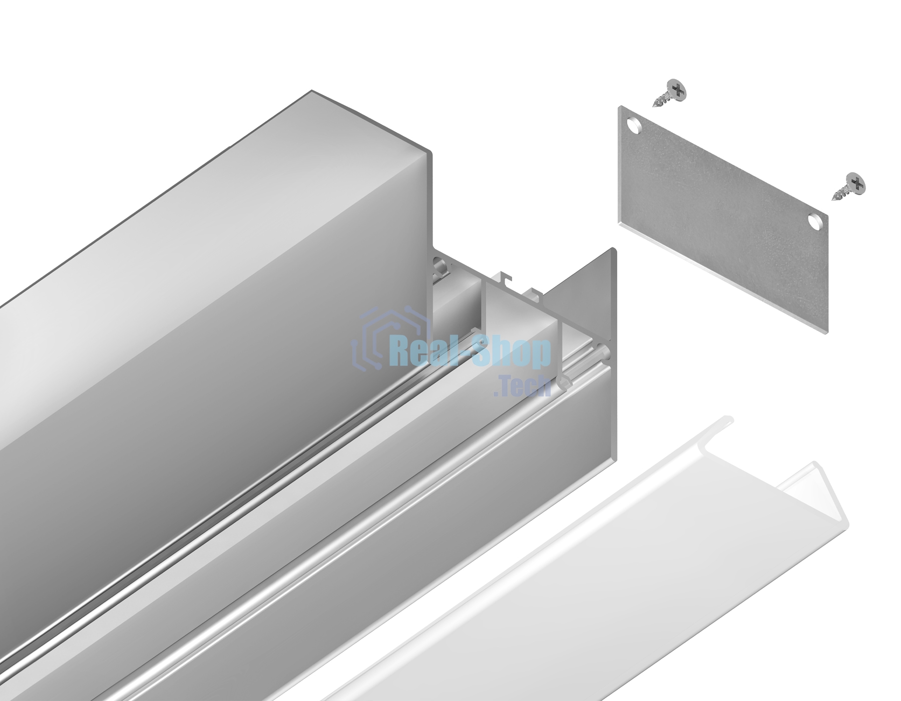 Алюминиевый профиль Ambrella light GP4050AL серебро 2000*51.27*34