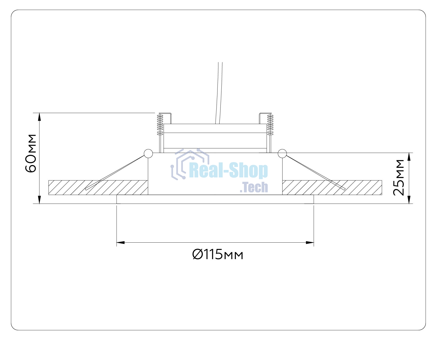 Светильник Ambrella light TN52332 SWH/SGD белый песок/золото песок GX53 max 12W D115*25