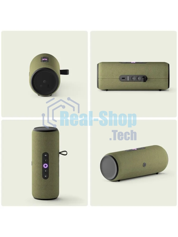 Умная колонка Яндекс Станция Стрит, 30Вт, компактная, 2 динамика, Wi-Fi, Bluetooth 5.0, Алиса, зеленый