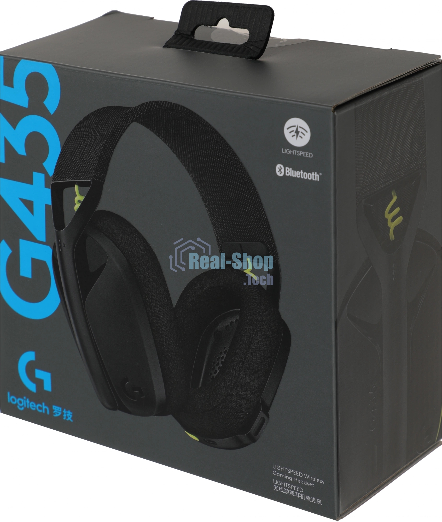 Гарнитура Logitech G435 чёрный/жёлтый, беспроводная, Bluetooth/USB, до 18 ч