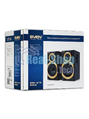 Акустическая система SVEN SPS-619 GOLD акустическая система 2.0, мощность 2х10 Вт(RMS)