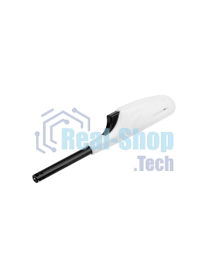 Бытовая газовая пьезозажигалка с классическим пламенем многоразовая (1 шт.) белая СК-306 Сокол