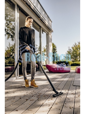 Строительный пылесос Karcher WD 3 P S V-17/4/20 желтый, 1000 Вт, уборка сухая/сбор воды, пылесборник мешок/контейнер, 17 л