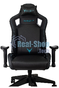 Кресло игровое Knight Outrid Smile черный эко.кожа крестов. пластик