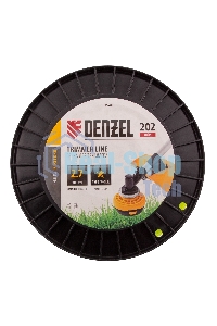 Леска для триммера Denzel звезда, 2,7мм х 202м, на DIN катушке FLEX CORD