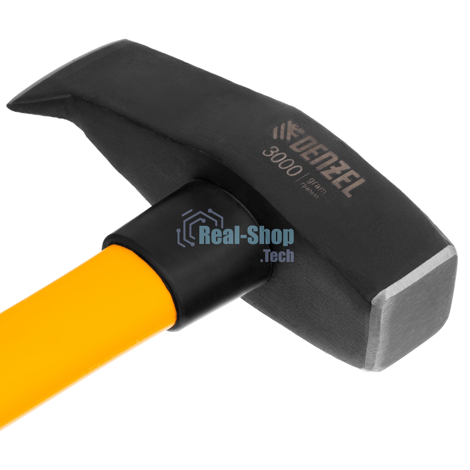 Колун-кувалда Denzel 3000 г, кованая, фибергласовая рукоятка c TPR покрытием, 880 мм