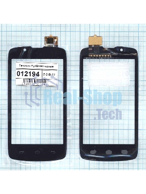 Сенсорное стекло (тачскрин) для Fly IQ4490 Era Nano 4, черное