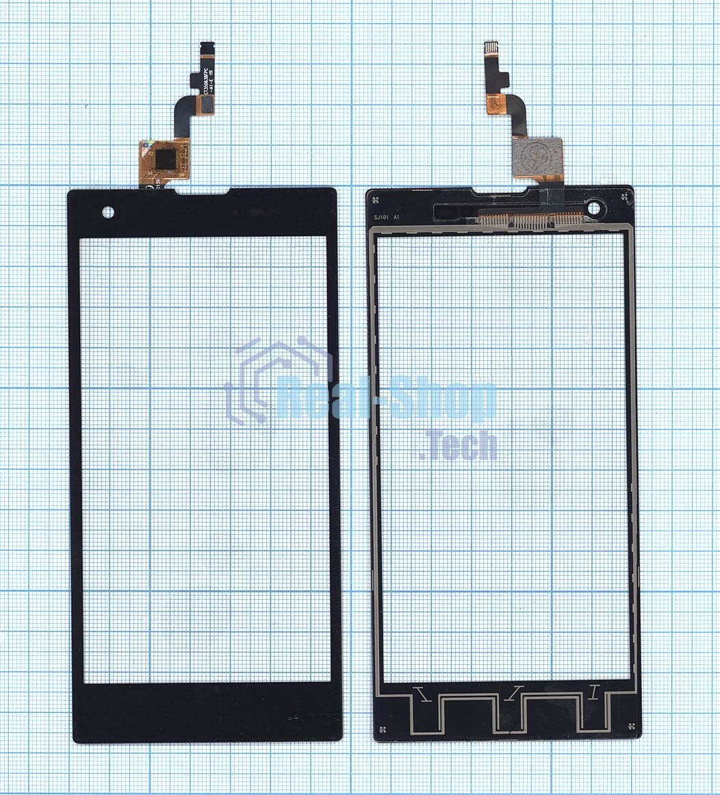 Сенсорное стекло (тачскрин) для Fly IQ4511 Tornado One Octa, черное