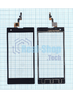 Сенсорное стекло (тачскрин) для Fly IQ4511 Tornado One Octa, черное