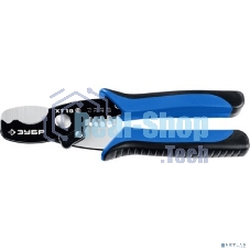 Кабелерез Зубр ХT-10 со съемником изоляции, рез до 10 мм, 22640