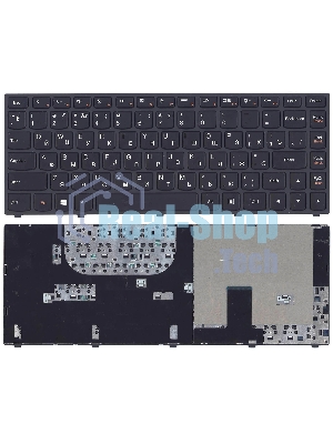 Клавиатура для ноутбука Lenovo IdeaPad Yoga 13 черная c черной рамкой