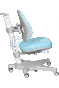 Кресло детское Cactus CS-CHR-3604BL голубой крестов. пластик серый