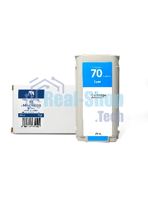 Картридж струйный NVPrint 70 (NV-C9452A) Cyan для HP DesignJet Z2100/Z3100/Z3200/Z5200/Z5400 (130 мл) совместимый