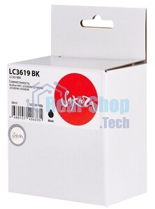 Картридж струйный Sakura LC3619Bk для Brother, черный, 68 мл., 3000 к.