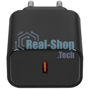 Сетевое зарядное устройство 1 Type-C Borofone BA71A Power, пластик, PD20Вт, QC3.0, черный (1/75/300)