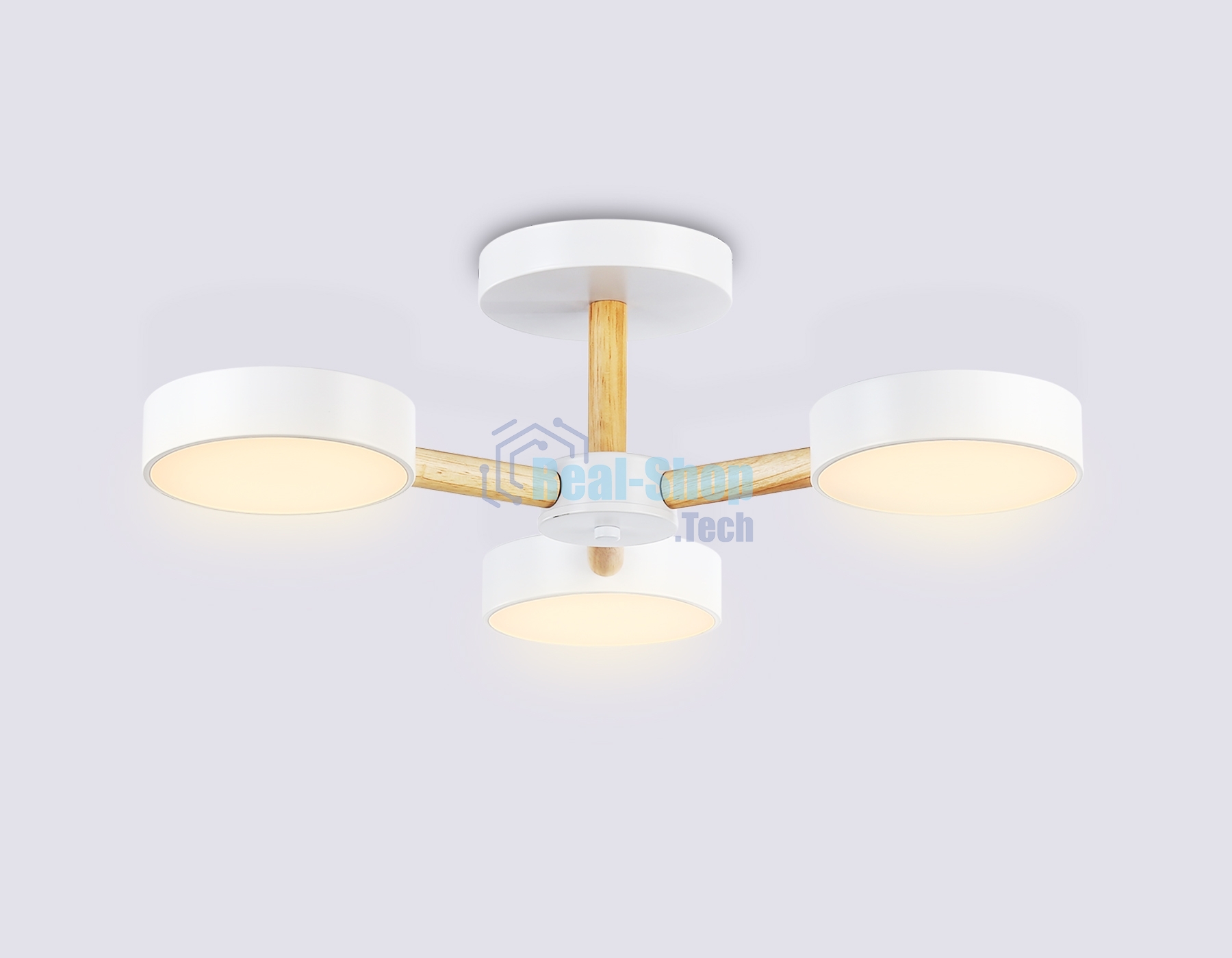Светильник Ambrella light FL4821/3 WH белый 3000K-6400K 40W D580*160 (ПДУ ИК)