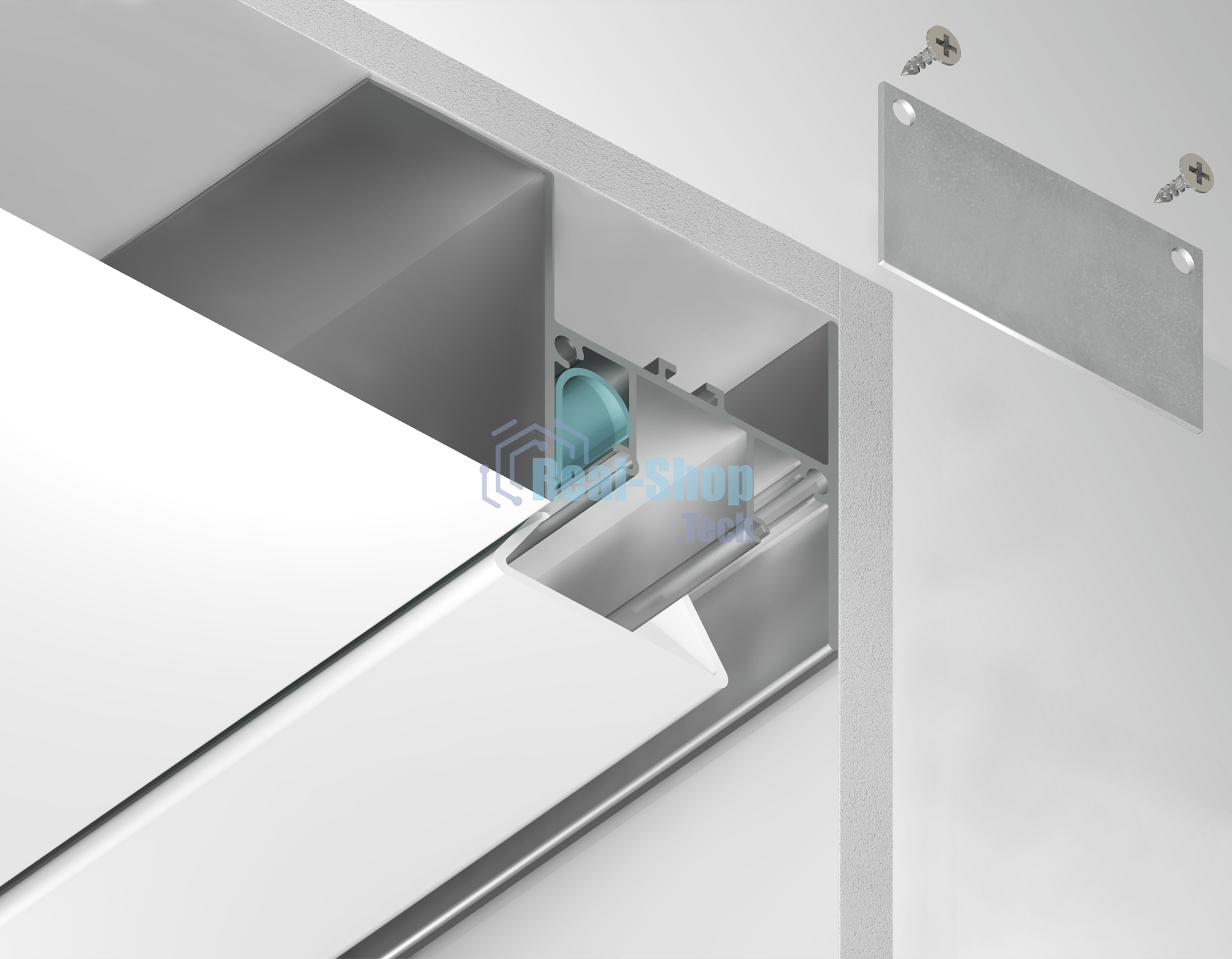 Алюминиевый профиль Ambrella light GP4050AL серебро 2000*51.27*34