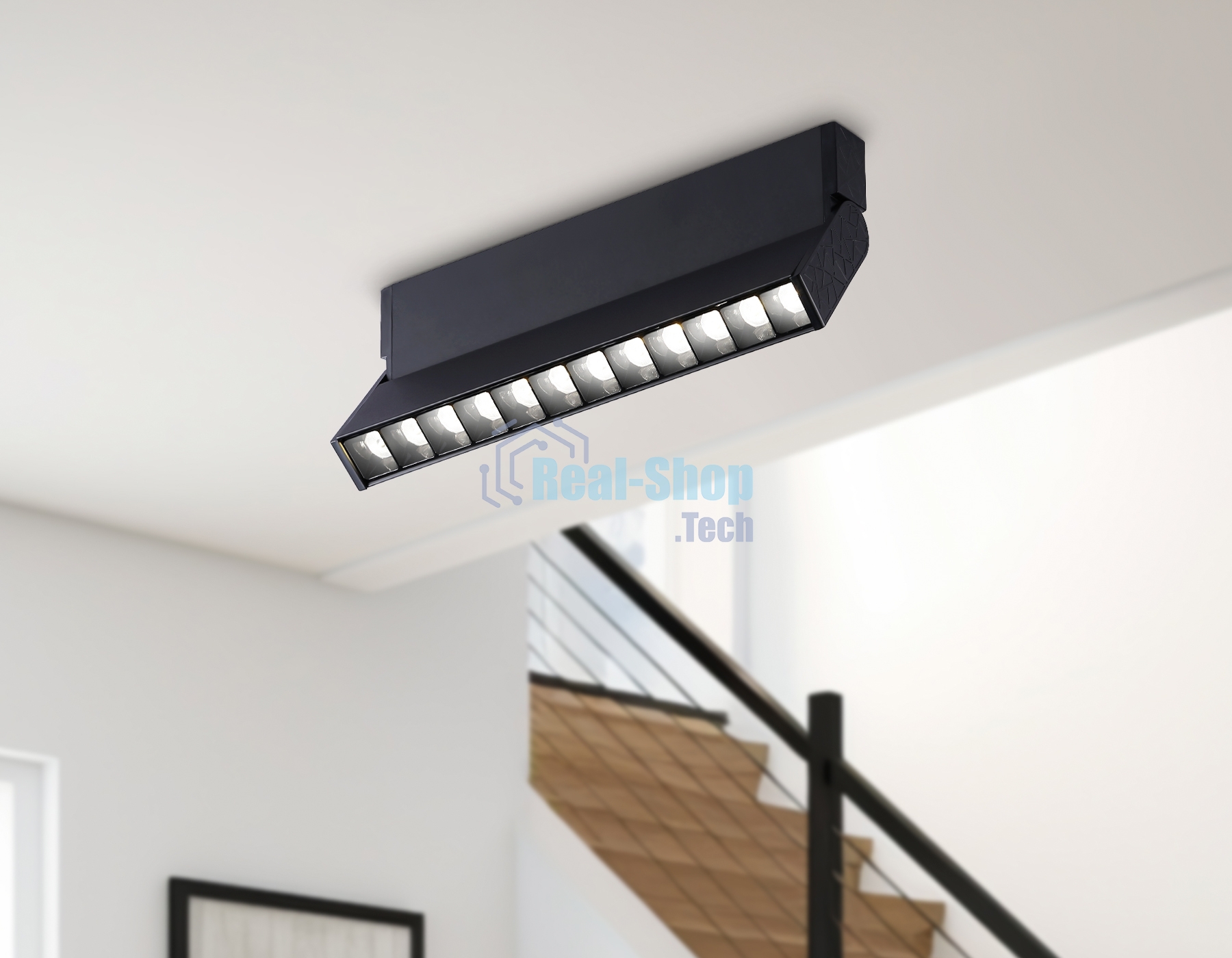 Светильник Ambrella light TA1829 BK черный LED 12W 4200K 230*22*87
