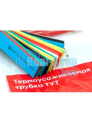 Термоусаживаемая трубка EKF tut-n-12 ТУТ 12/6 набор:7 цветов по 3шт. 100мм. EKF PROxima