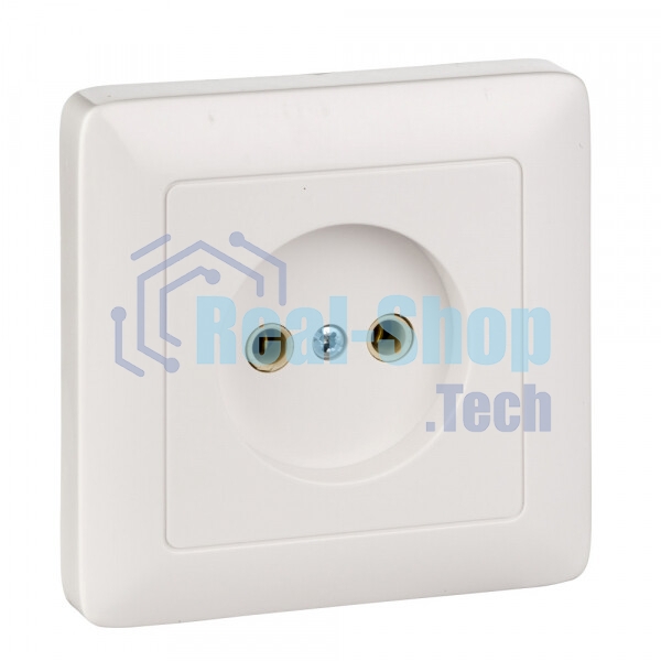 Розетка 1-м СП Хит 10А IP20 без заземл. бел. SchE RS10-132-B