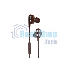 Наушники Harper HV-803 / Проводные / Внутриканальные с микрофоном / Коричневые / 20 Гц - 20 кГц / 96 дБ / Двухстороннее / Mini-jack / 3.5 мм