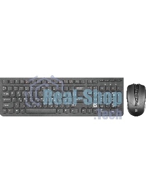 Комплект клавиатура+мышь Defender Columbia C-775 беспроводной, USB, 1600 DPI, чёрный