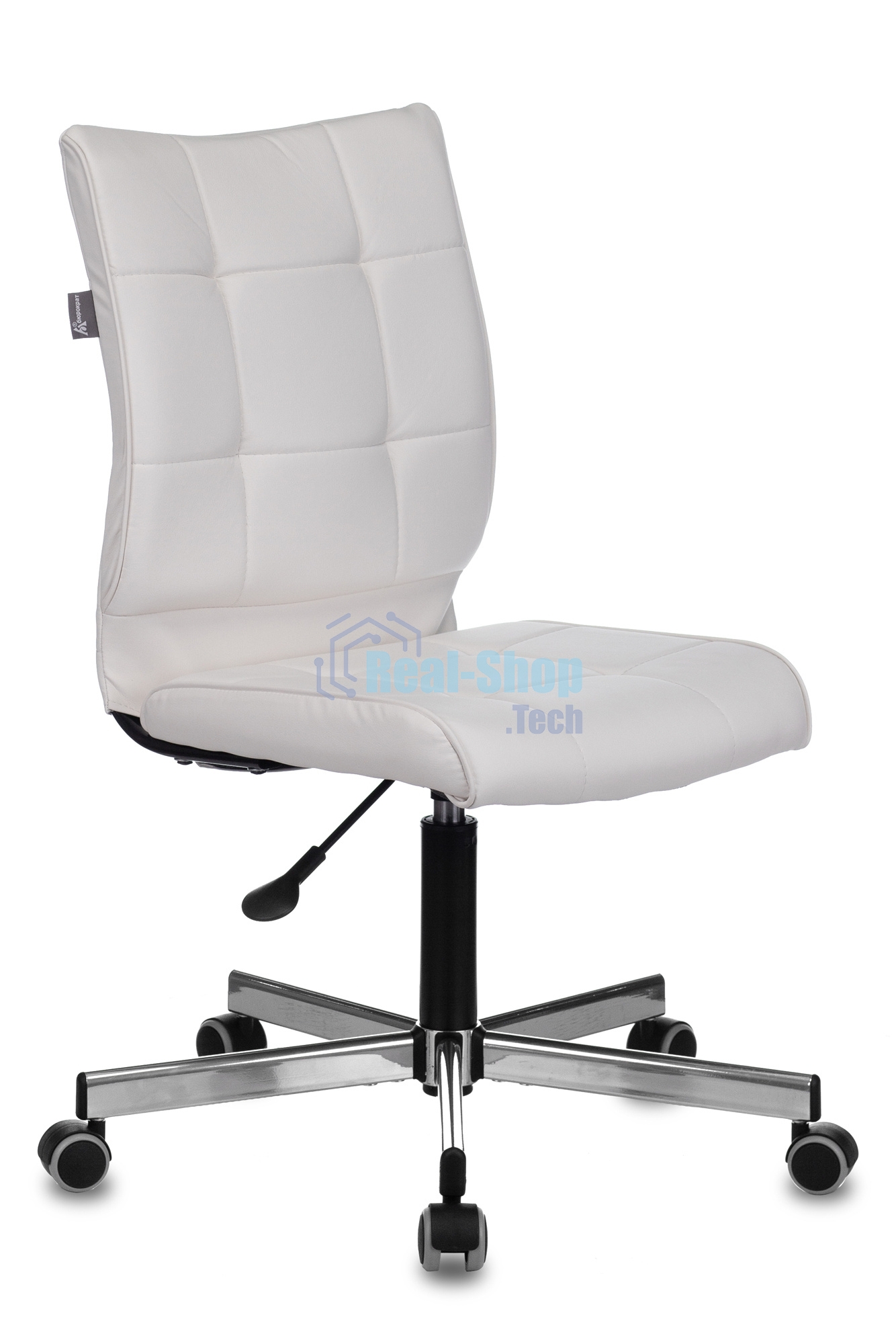 Кресло компьютерное Бюрократ CH-330M белый Lincoln 100, искусственная кожа, крестовина металл хром