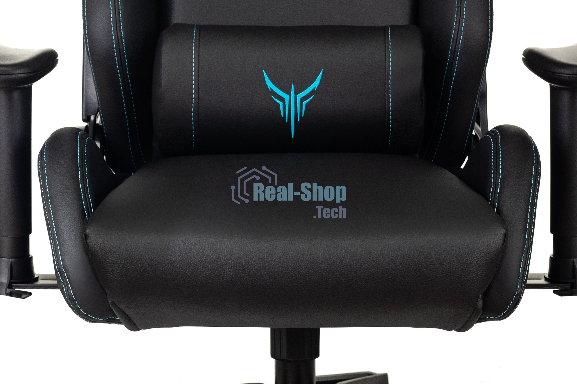 Кресло игровое Knight Outrid Smile черный эко.кожа крестов. пластик