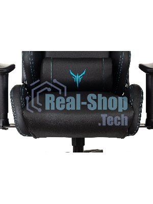 Кресло Knight Outrid Smile черный, экокожа, 120 кг, механизм качания