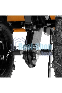 Мотоблок Denzel DPT-270SB, 7 л.с., ремен.сцеп, фрез 3х4, ШОМ, без колес, передачи 2В/1Н